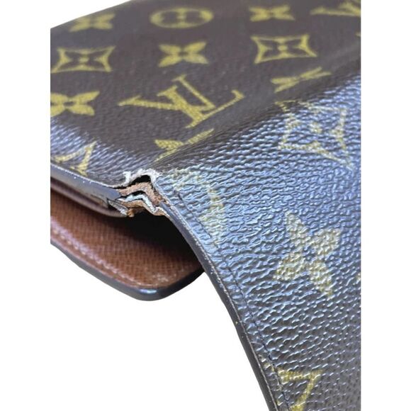 LOUIS VUITTON Monogram Canvas Leather Etui Papiers Trifold Wallet. SP1011. - Picture 11 of 11